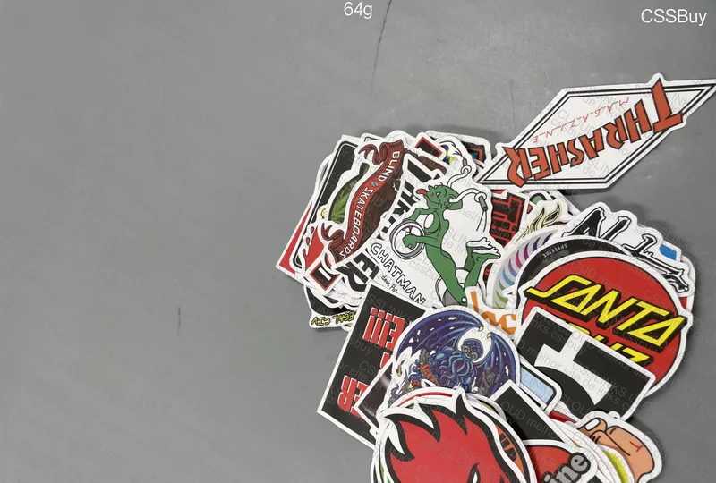 100 Skateboard Stickers 4
