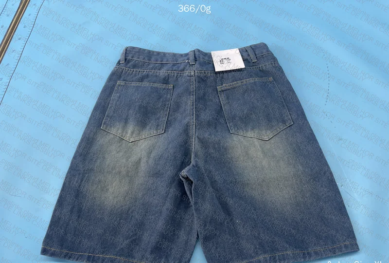 2 Dark Gray and Dark Blue Jorts (with Measurements) 3
