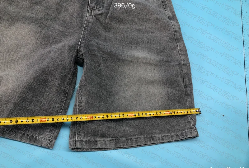 2 Dark Gray and Dark Blue Jorts (with Measurements) 5