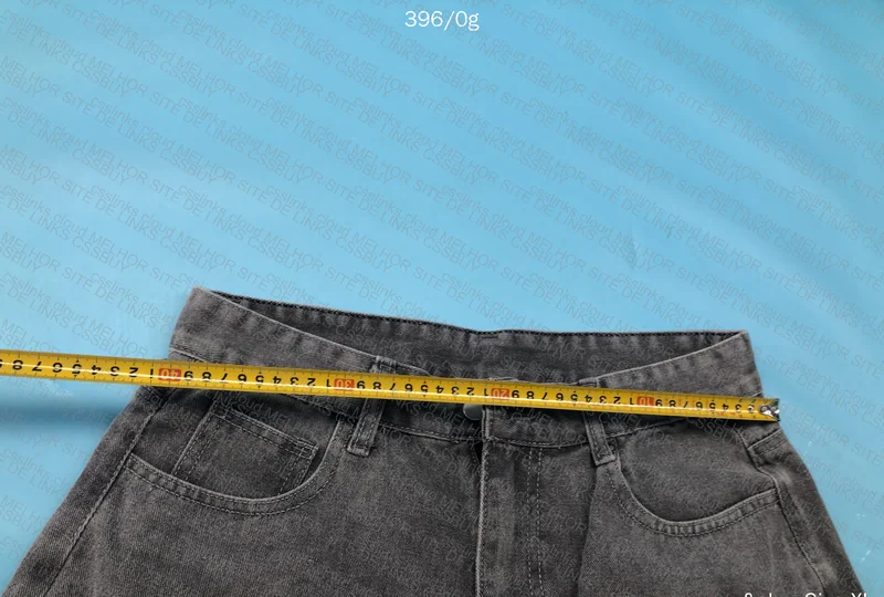 2 Dark Gray and Dark Blue Jorts (with Measurements) 6