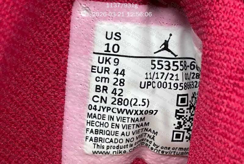 553558-607 - Air Jordan 1 Nike Vermelho 10