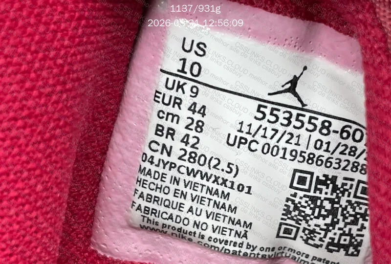 553558-607 - Air Jordan 1 Nike Vermelho 3