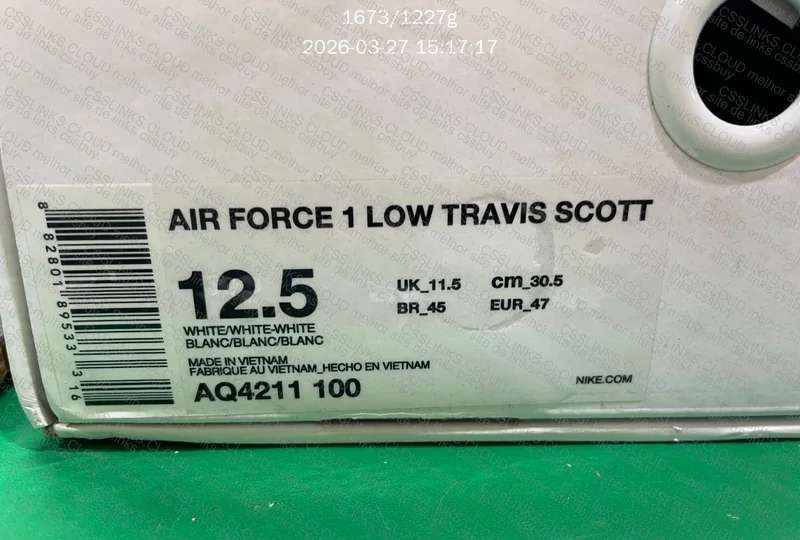 ¥90 - Travis Scott Air Force 1 AQ4211-100 6