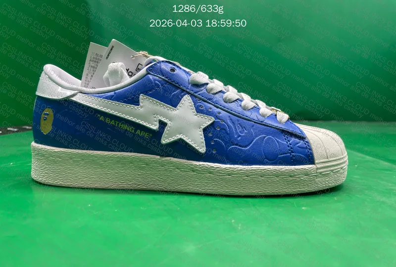 A Bathing Ape BAPE x adidas Superstar Blue 8