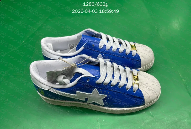 A Bathing Ape BAPE x adidas Superstar Blue 9