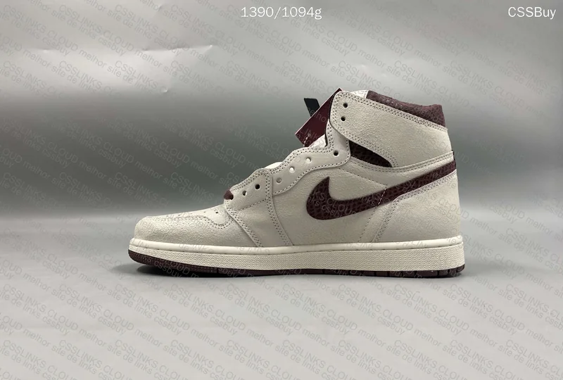 A Ma Maniere x Air Jordan 1 Sail and Burgundy 4