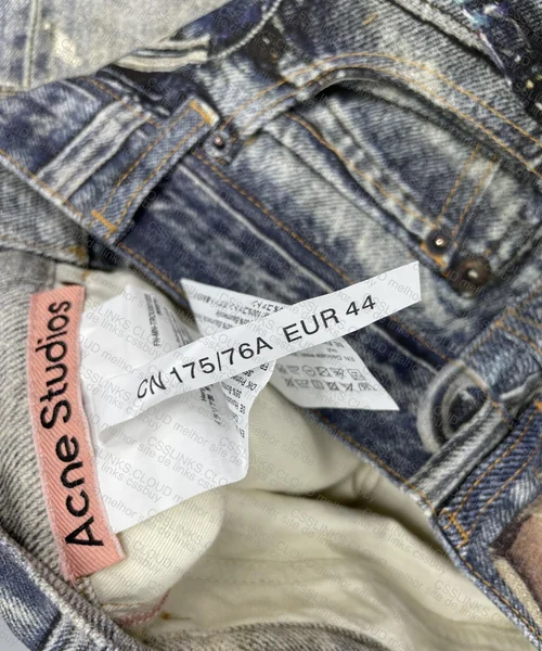 Acne 3D Printed Jeans 3