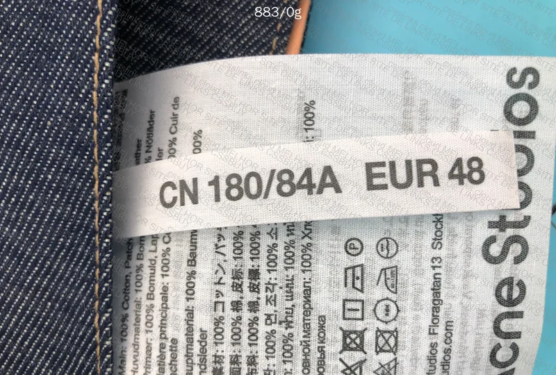 Acne Studios 1981m Raw (Indigo Blue)