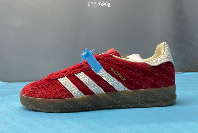 Adidas Gazelle Red and White 5