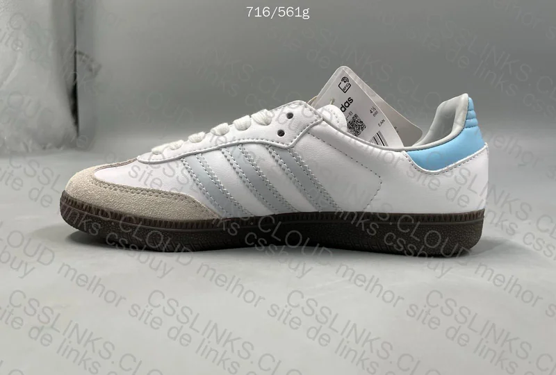 Adidas Samba White/Blue (ID2055) 4