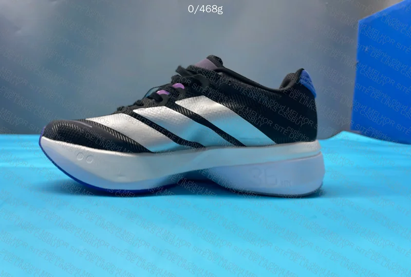 Adizero Boston 13 Black Purple Blue - OVO 4