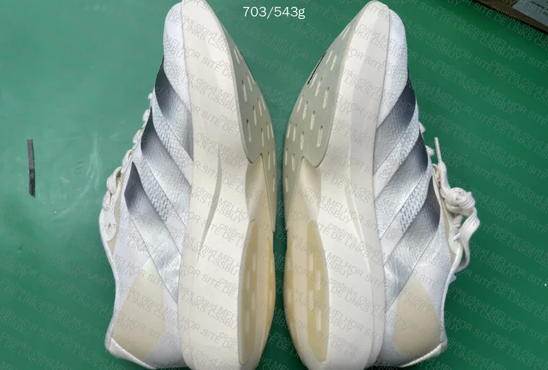 Adizero Evo SL Black and Metallic Beige 3