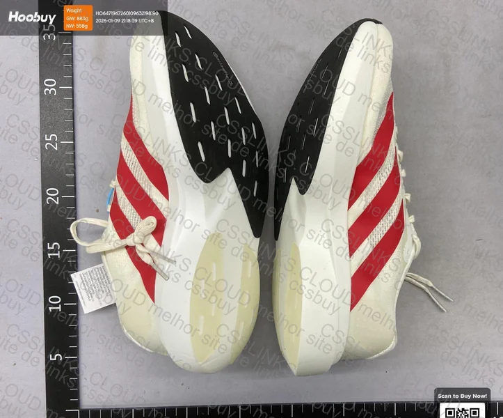 Adizero Evo SL White Red 3