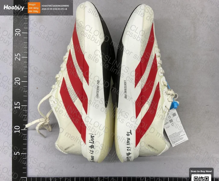 Adizero Evo SL White Red 4