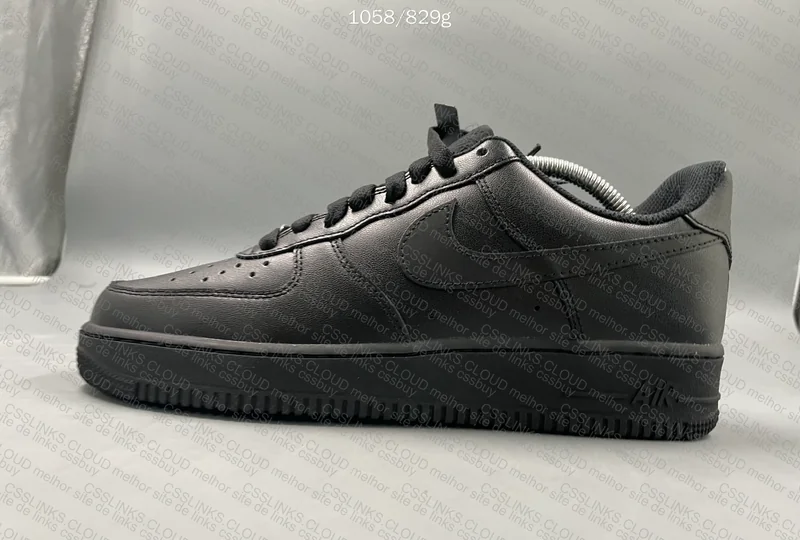 AF1 Black with Measurements 2