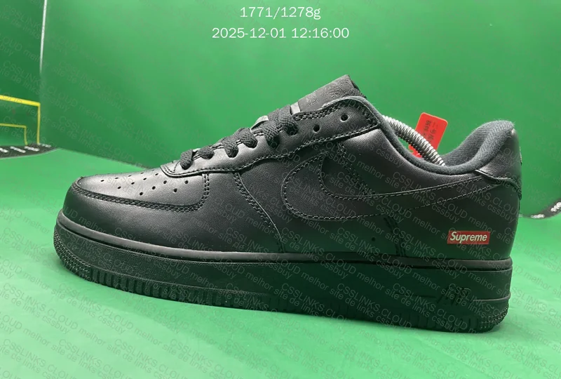 AF1 Supreme Black - OWF Batch