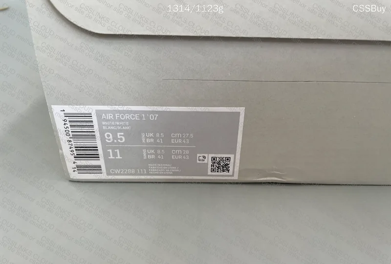 AF1 White 1 '07 3