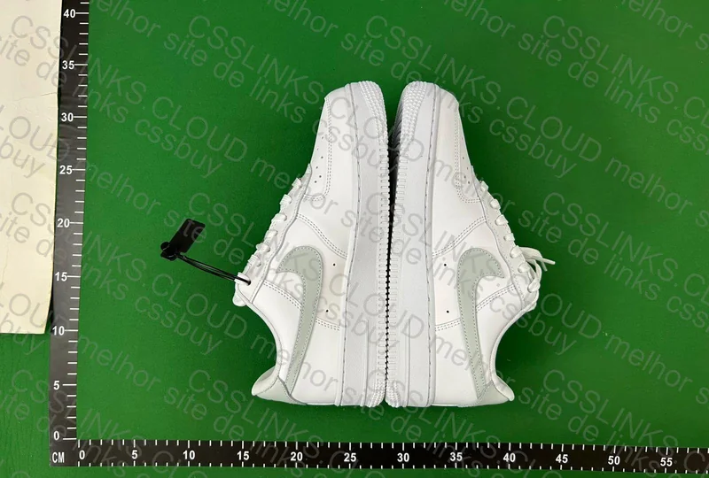 AF1 White Grey Gold