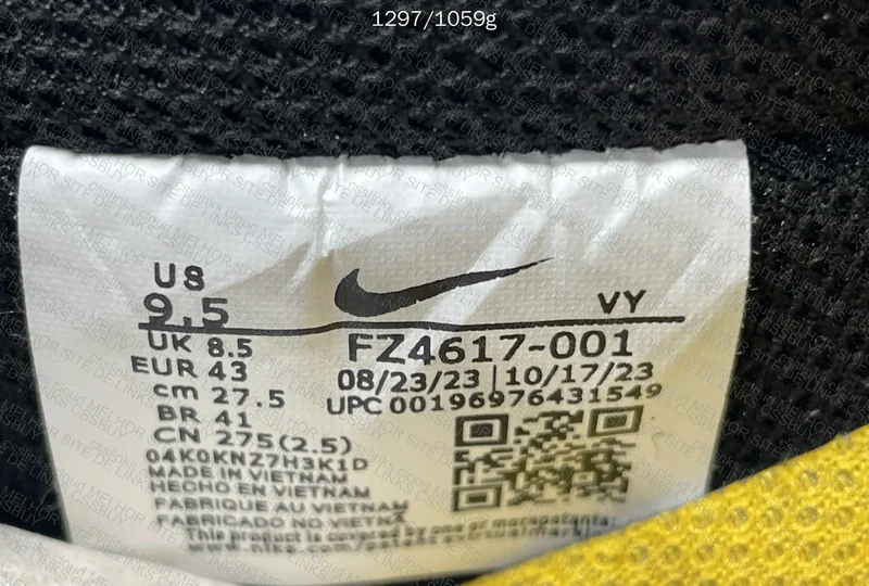Air Force 1 Low '07 "Ballistic Mesh Black University Gold" 8