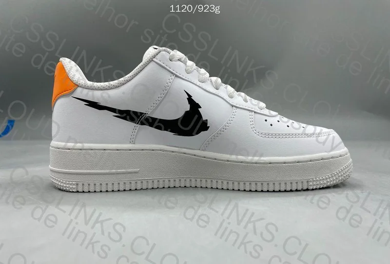 Air Force 1 Low '07 - Glitch Swoosh White Orange