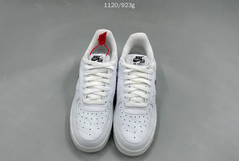 Air Force 1 Low '07 - Glitch Swoosh White Orange 6