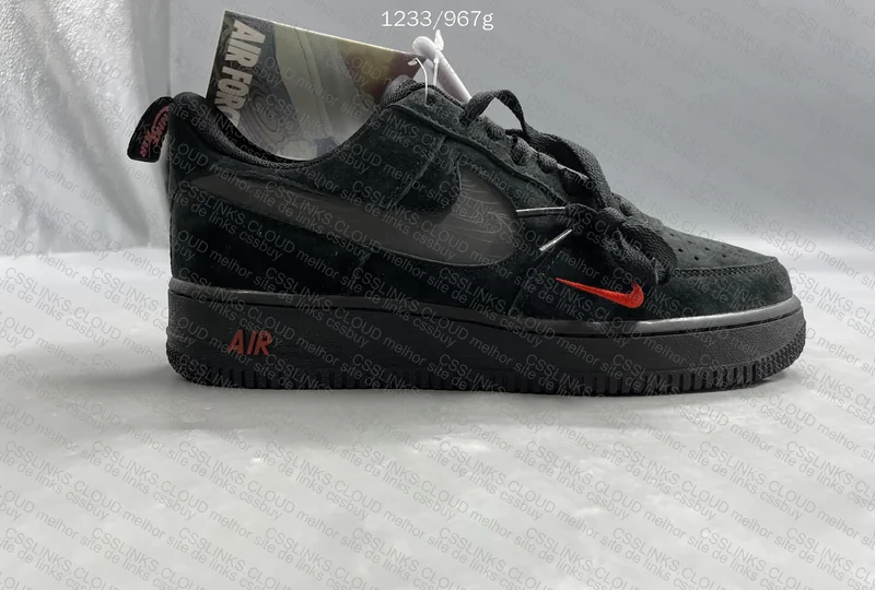 Air Force 1 Low - Black Light Crimson 3