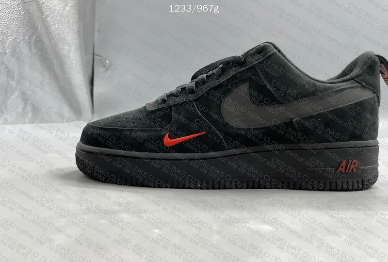 Air Force 1 Low - Black Light Crimson 6
