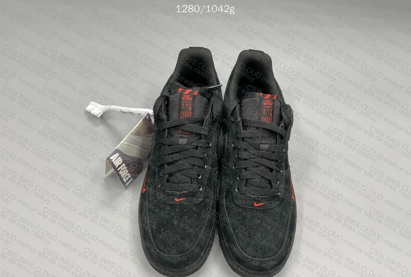 Air Force 1 Low - Black Light Crimson