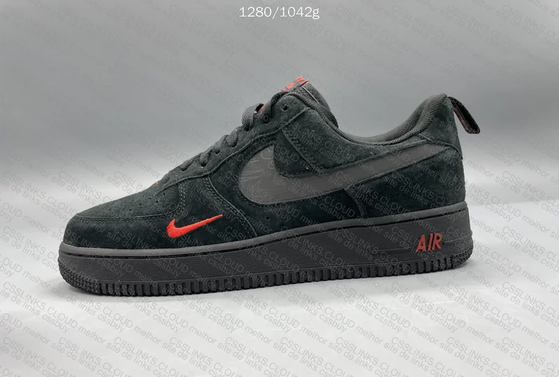 Air Force 1 Low - Black Light Crimson 5
