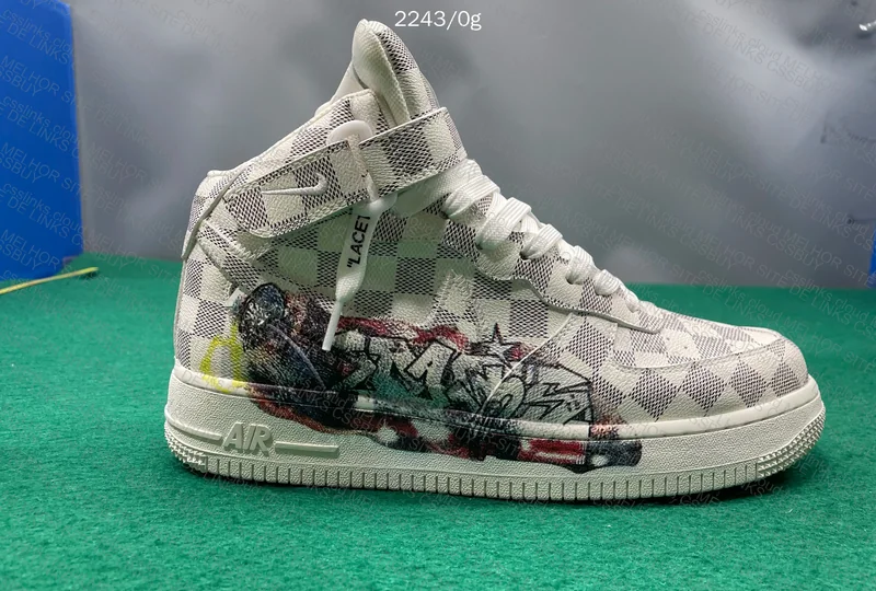 Air Force 1 Mid Louis Vuitton LV Graffiti 9