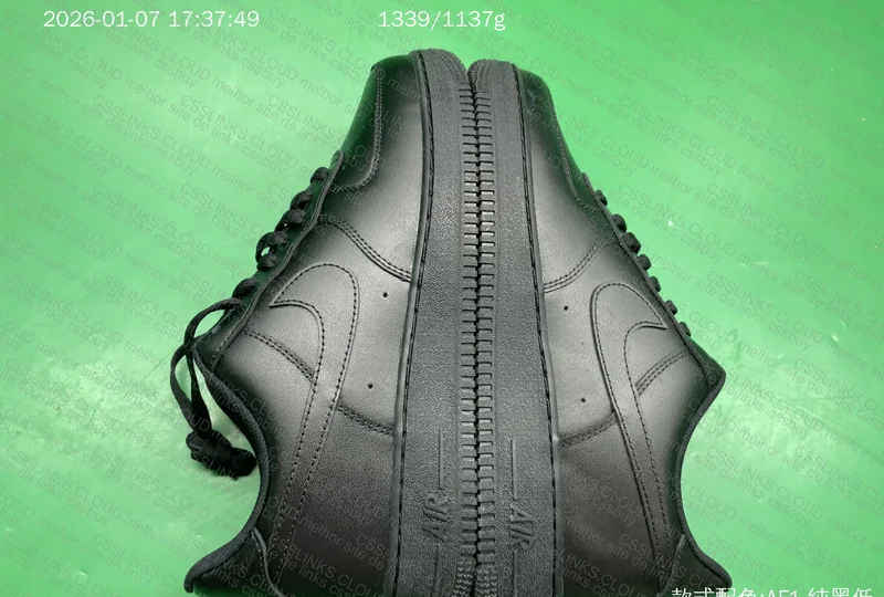 Black Air Force 1 (with measurements) 3
