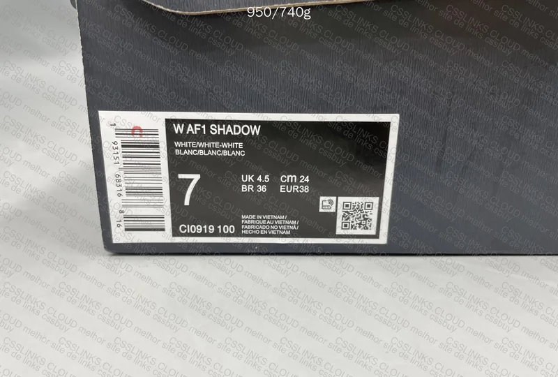 Air Force 1 Shadow Triple White 10