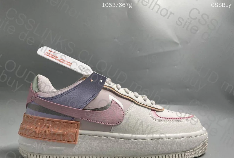 Air Force 1 Shadow White Pink Orange