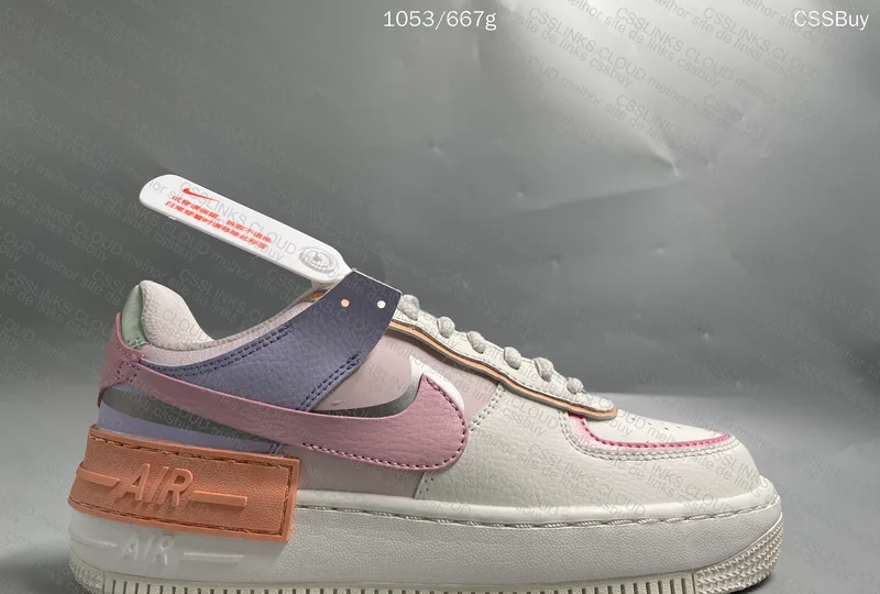 Air Force 1 Shadow White Pink Orange 2