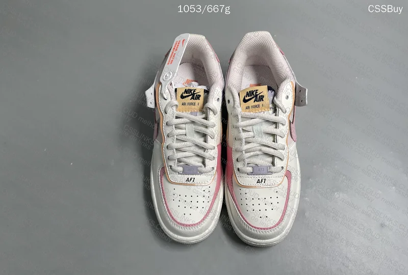 Air Force 1 Shadow White Pink Orange 4
