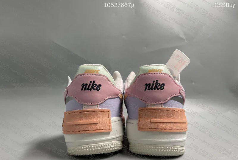 Air Force 1 Shadow White Pink Orange 5