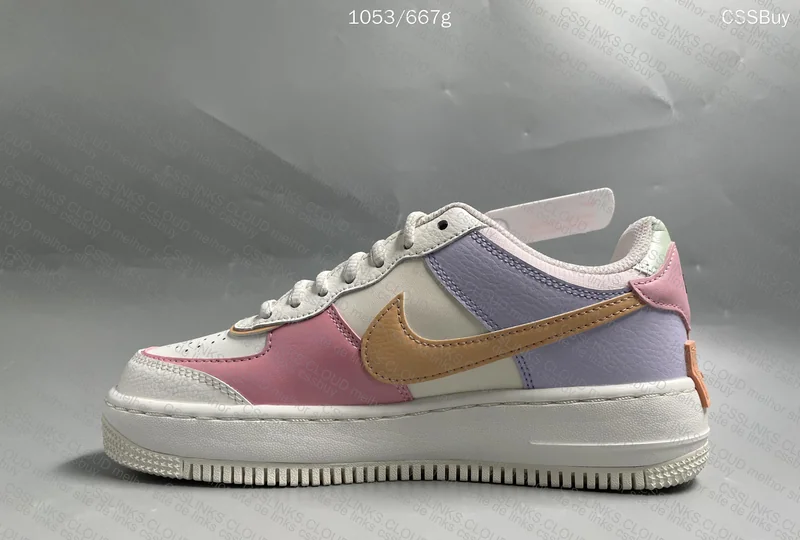 Air Force 1 Shadow White Pink Orange 6
