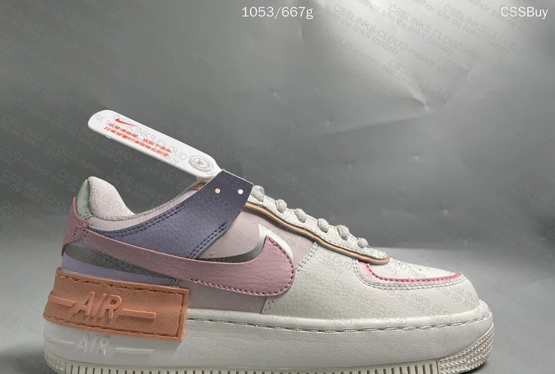 Air Force 1 Shadow White Pink Orange 7