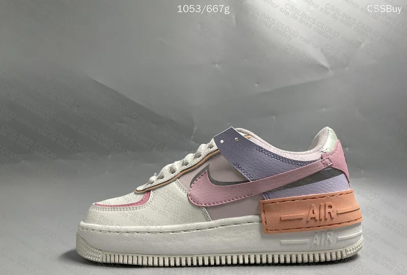 Air Force 1 Shadow White Pink Orange 9