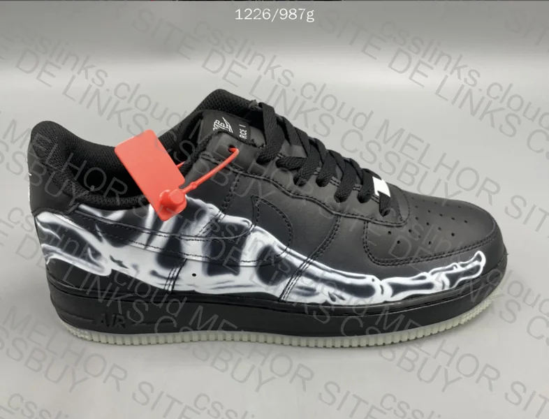 Air Force 1 Skeleton Black 4