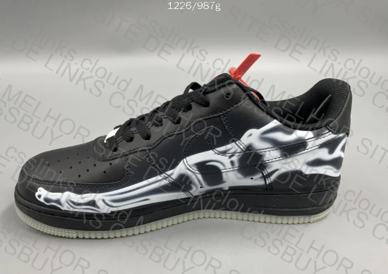 Air Force 1 Skeleton Black 5