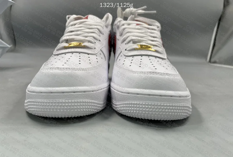Air Force 1 White Red Gold 2