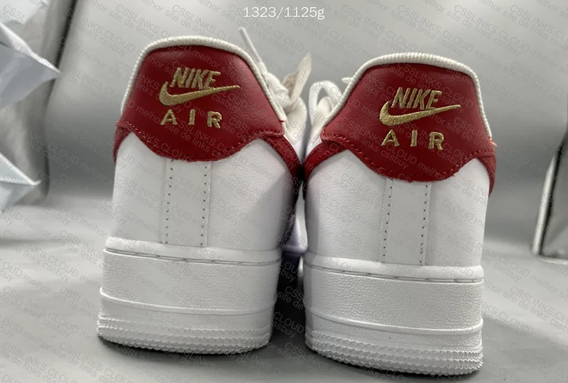Air Force 1 White Red Gold 4