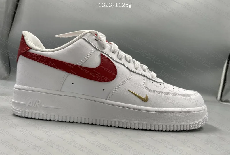 Air Force 1 White Red Gold 5