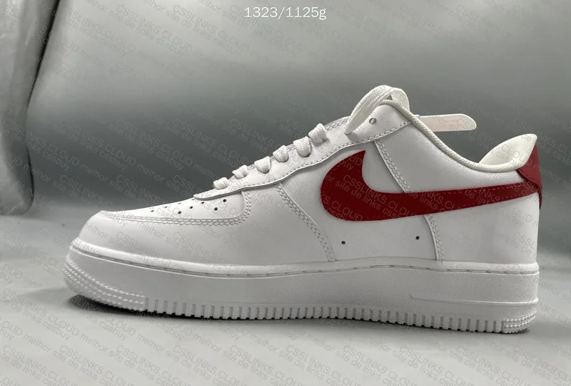 Air Force 1 White Red Gold 6