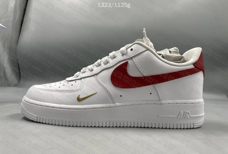 Air Force 1 White Red Gold 8