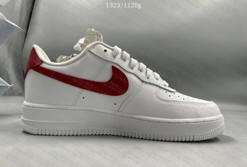 Air Force 1 White Red Gold 9