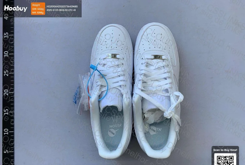 Air Force 1 X Nocta branco 3