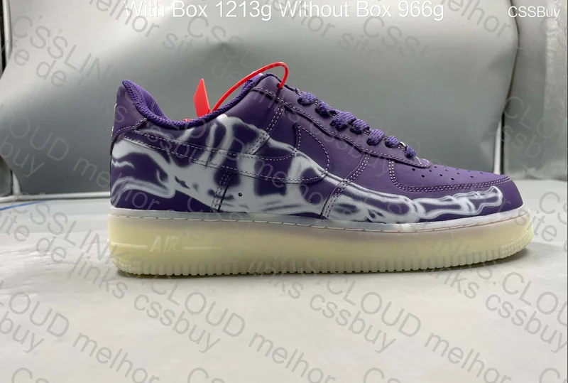 Air Force Skeleton Purple