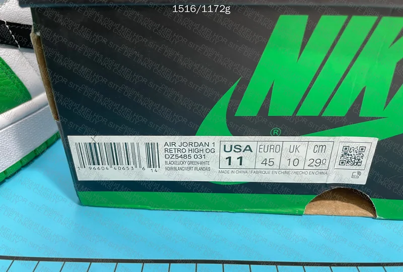 Air Jordan 1 (AJ1) High Lucky Green - LJR (B Grade) 10